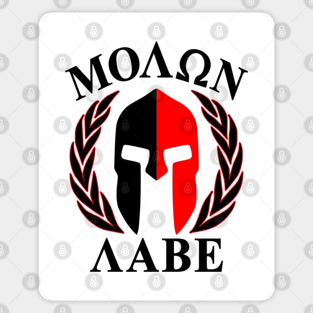 Mod.25 Molon Labe Greek Spartan Sticker by parashop